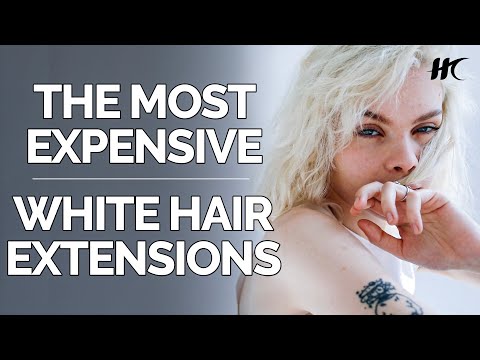 Extremely Long Hair Extensions in White